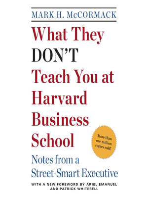 cover image of What They Don't Teach You at Harvard Business School